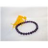 Image 1 : BUDDHIST AMETHYST PRAYER BRACELET PURPLE WITH