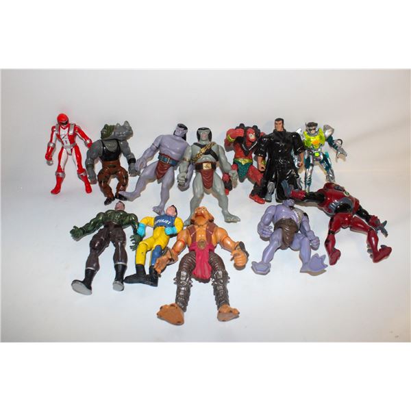 ACTION FIGURE LOOSE LOT INCLUDES TMNT, SMALL