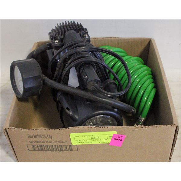 12 VOLT AUTOMOBILE TIRE COMPRESSOR