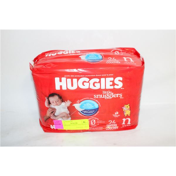 NEW HUGGIES LITTLE SNUGGLES 24 CNT