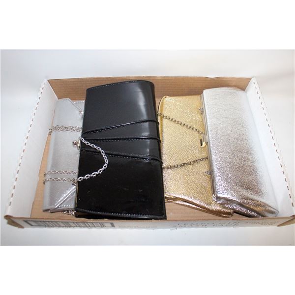 CLUTCH PURSES - SPARKLY & SHINY GOLD,