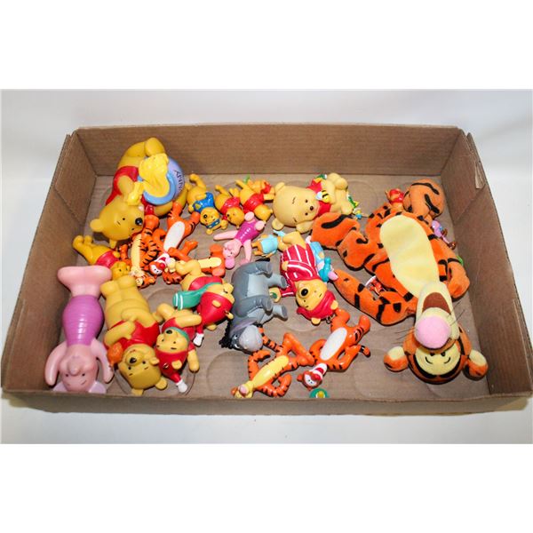 WINNIE THE POOH, TIGGER, EEYORE & PIGET TOYS
