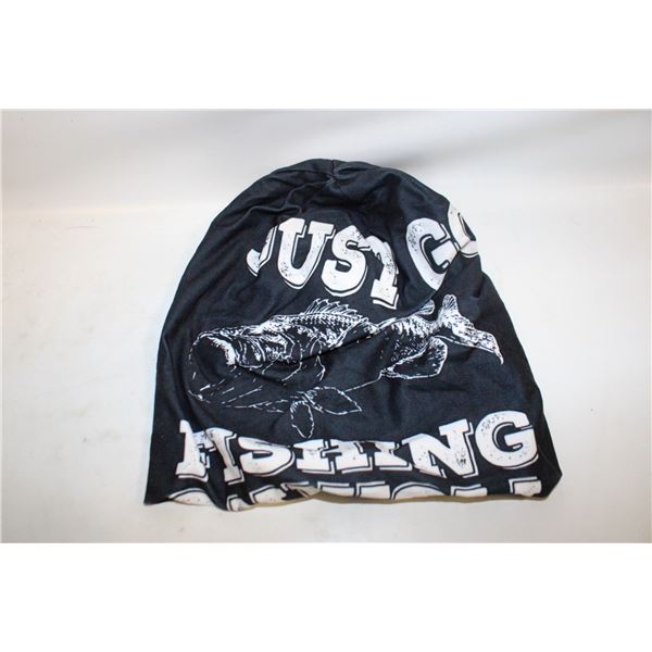 NEW  UNISEX JUST GO FISHING WARMTH BEANIE HAT - FO
