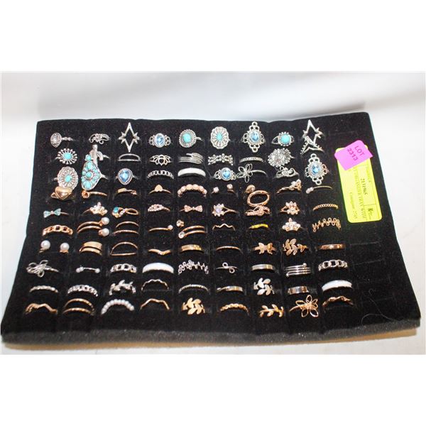 JEWELRY ORGANIZER TRAY WITH 90 RINGS