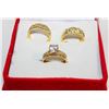 Image 1 : NEW SET OF 3 GOLD TONE LADIES RINGS  SZ8