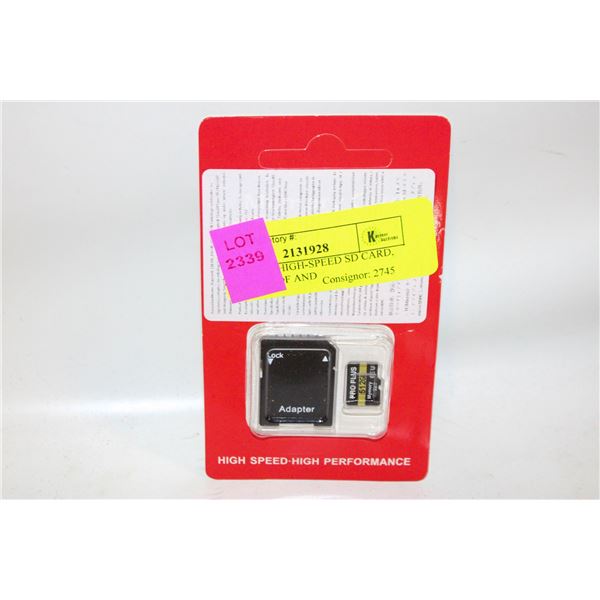 NEW 512GB HIGH-SPEED SD CARD, WATERPROOF AND