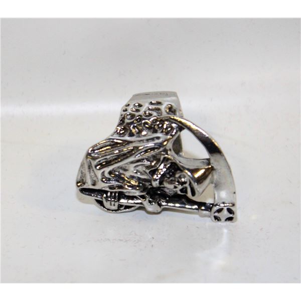 GRIM REAPER RING 41 MM MEN'S BIG BIKER GOTHIC