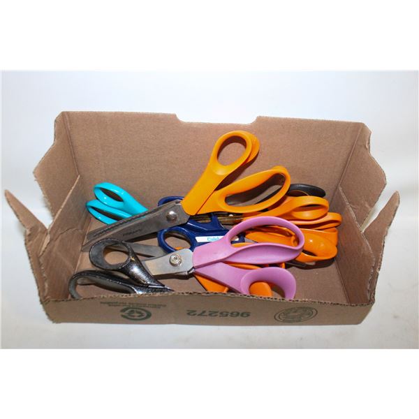 LOT OF 10  MADE IN FINLAND FISKARS SCISSORS