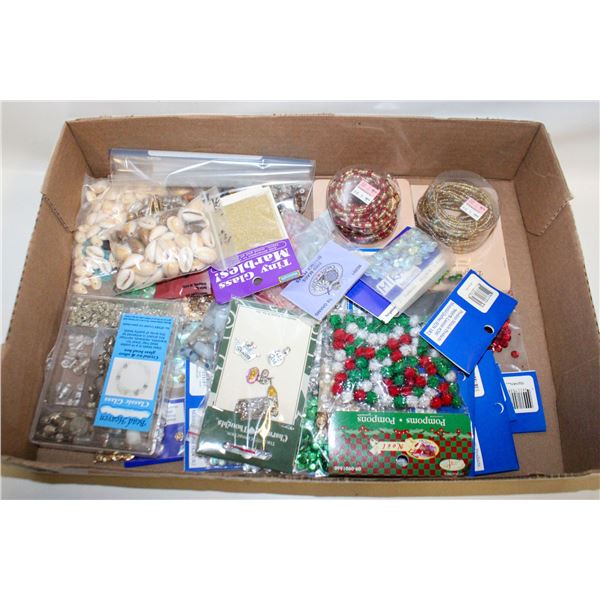 NEW BEADS & CRAFTS, INCLUDES GLASS BEADS