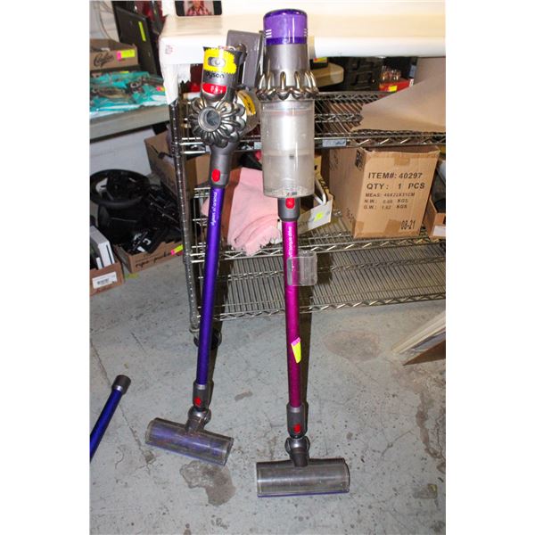 LOT OF DYSON VACUUMS, PARTS, & ACC