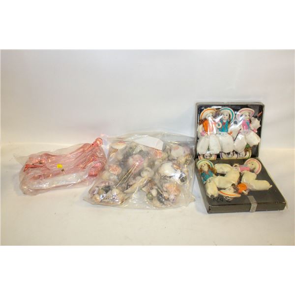 CRAFT ITEMS - 9PKG SEASHELLS, DOLLS