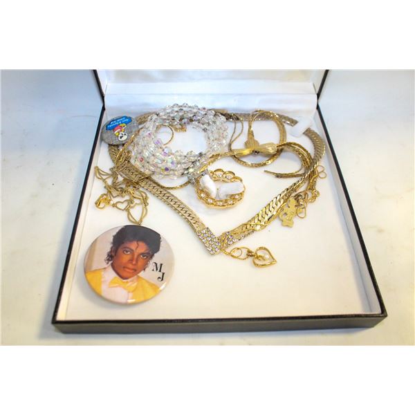 LOT ASSTD VINTAGE COSTUME JEWELRY