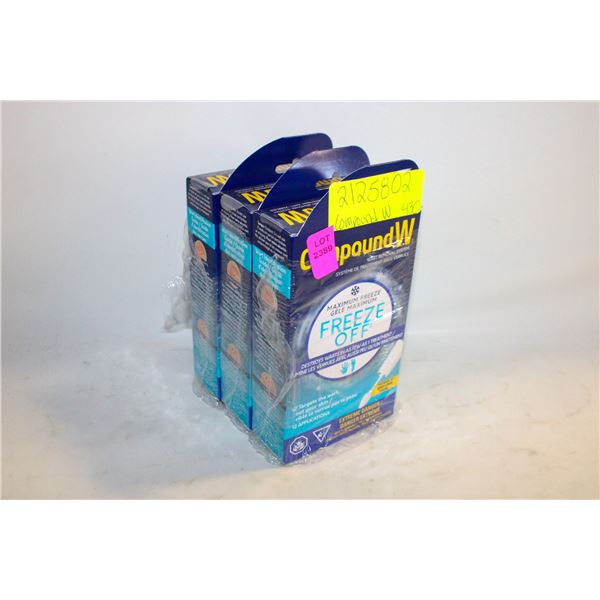 NEW 3PKS COMPOUND W WART REMOVAL SYSTEM FREEZE OFF
