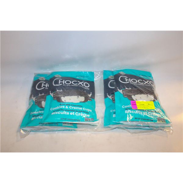 4 BAGS ORGANIC CHOCOLATE COOKIES & CREAM BB 9/25