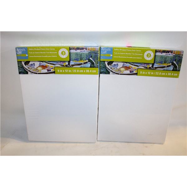 LOT OF ART CANVASES UNUSED