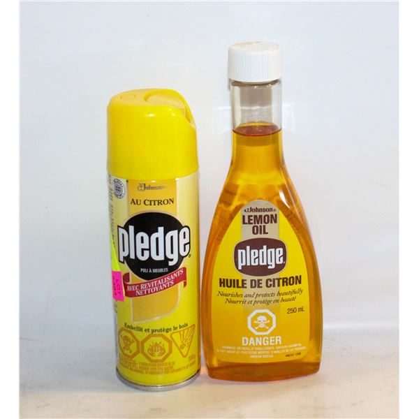 LOT OF PLEDGE CLEANING CHEMICALS