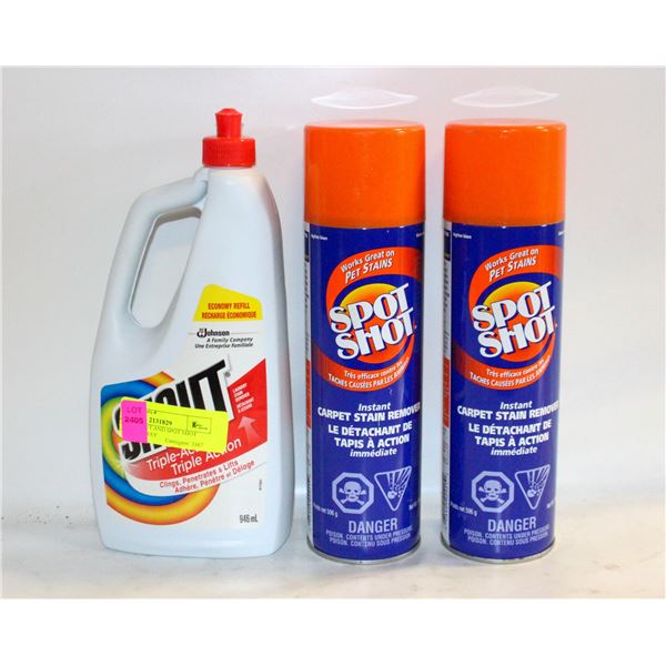 LOT OF SHOUT AND SPOT SHOT CLEANER SPRAY