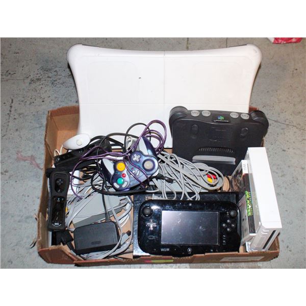 ASSORTED NINTENDO LOT W/CONSOLES, CONTROLLERS &