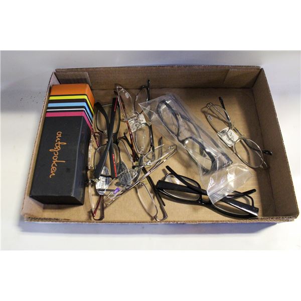 10 PAIRS OF ASSORTED READING GLASSES