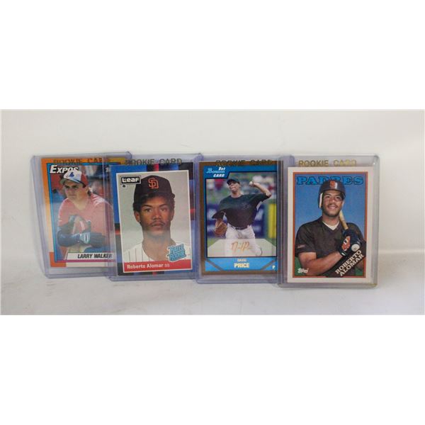 4X BASEBALL ROOKIE CARDS