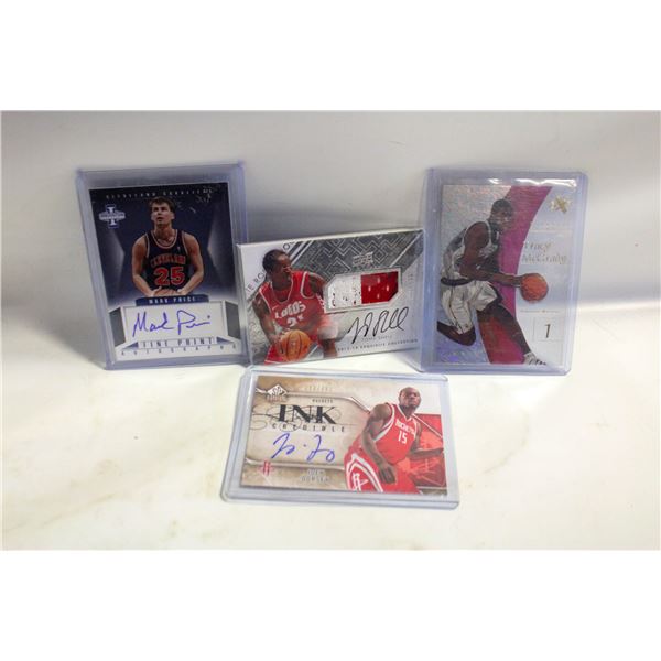 4X NBA INSERT CARDS