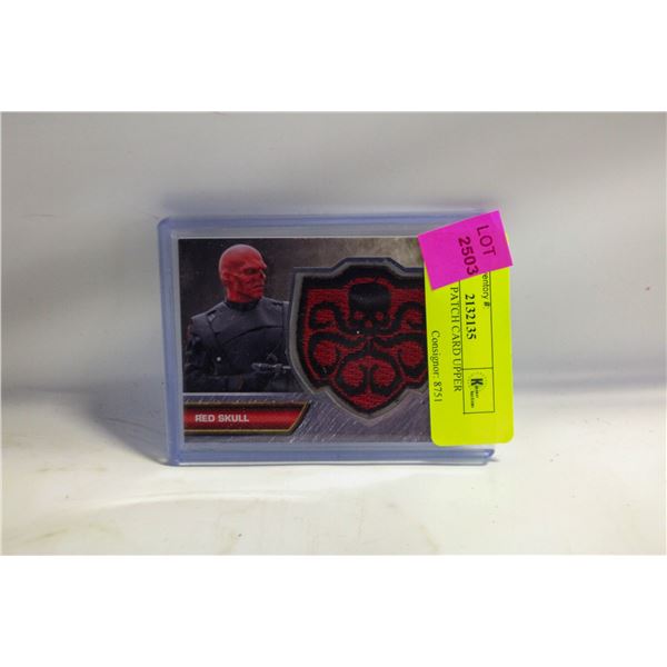 RED SKULL PATCH CARD UPPER DECK