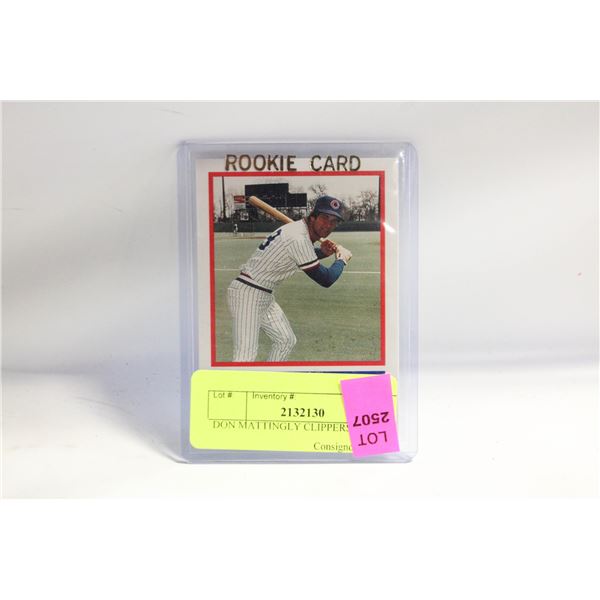 DON MATTINGLY CLIPPERS CARD