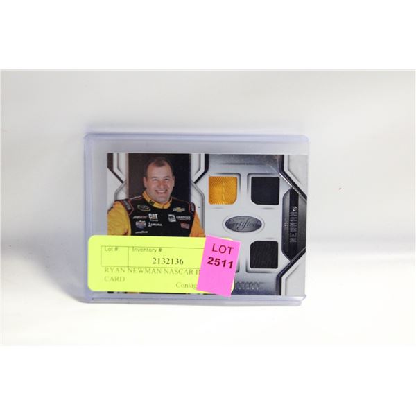 RYAN NEWMAN NASCAR INSERT CARD