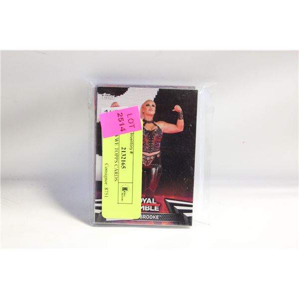 LOT OS WWE TOPPS CARDS