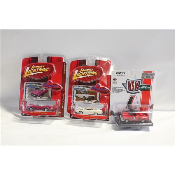 3X DIECAST JOHNNY LIGHTNING/M2 CARS