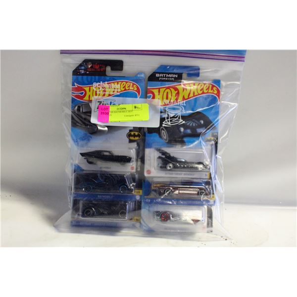 LOT OF 6X BATMOBILE HOT WHEELS