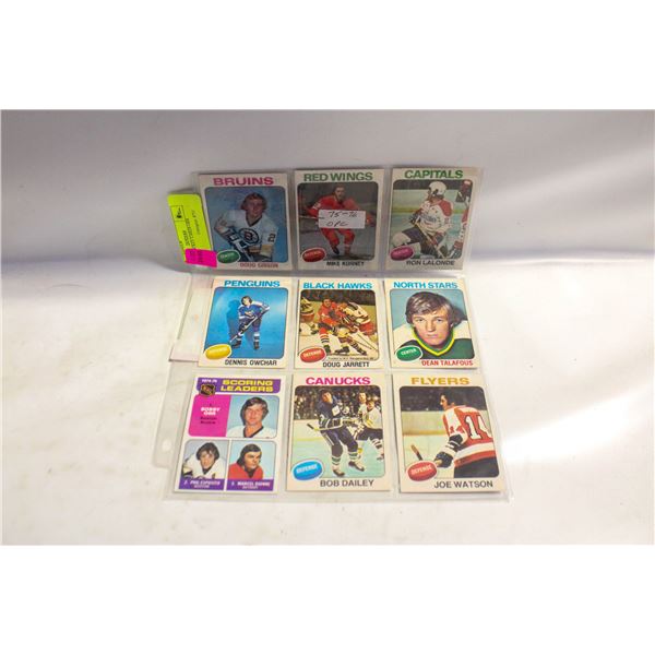 9X 75-76 HOCKEY CARDS ORR