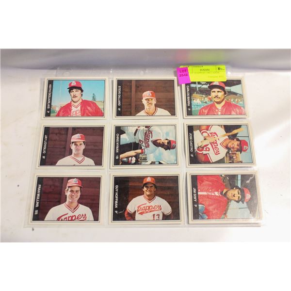 LOT OF TRAPPERS 1982 CARDS