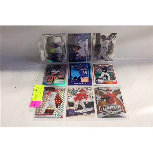 9X BASEBALL CARDS
