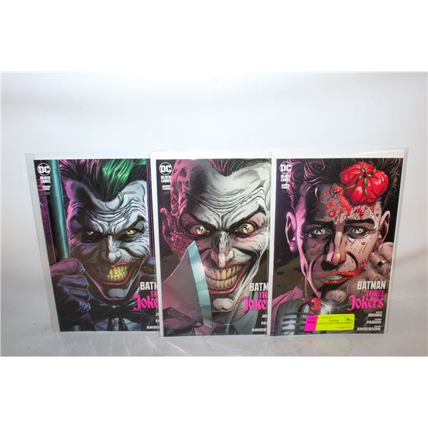 3 BATMAN THREE JOKERS COMICS
