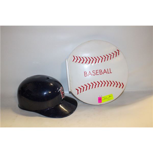 RED SOX HELMET AND BOOK
