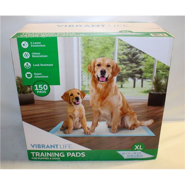 NEW CASE 150 VIBRANT LIFE TRAINING PADS FOR