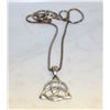 Image 1 : SILVER TONE NECKLACE WITH CELTIC KNOT PENDANT