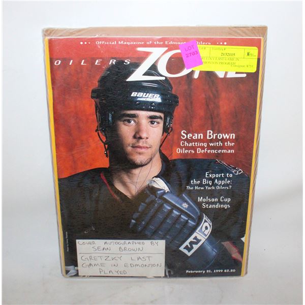 GRETZKY LAST GAME IN EDMONTON PROGRAM