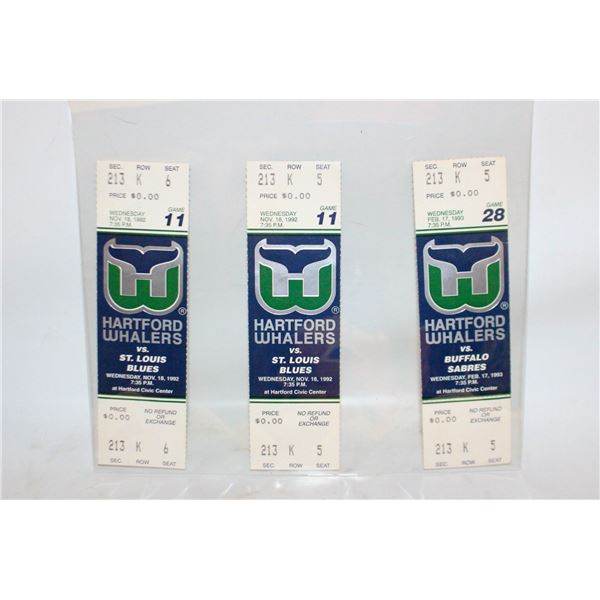 UNUSED 1992 WHALERS TICKETS