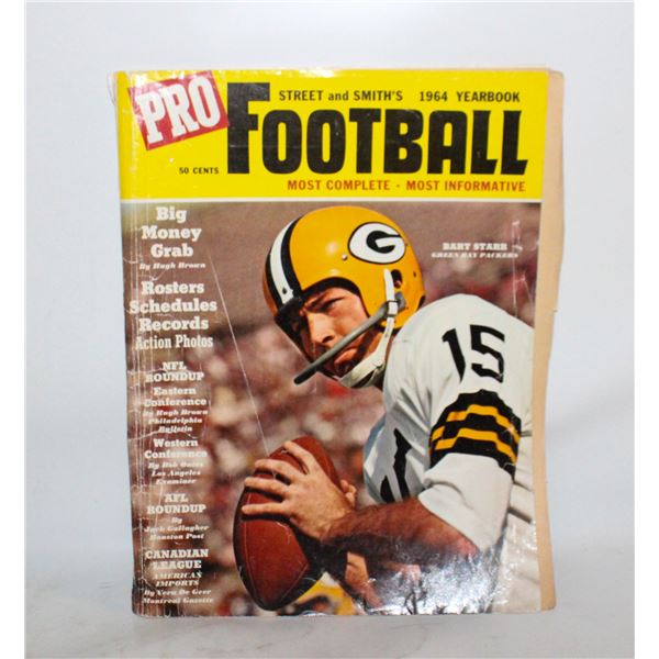 1964 FOOTBALL YEARBOOK BART STARR