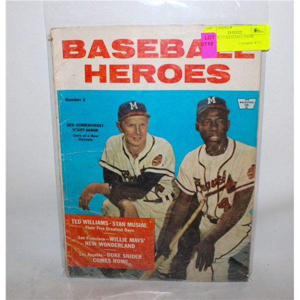 1958 VOL #1 BASEBALL HANK AARON
