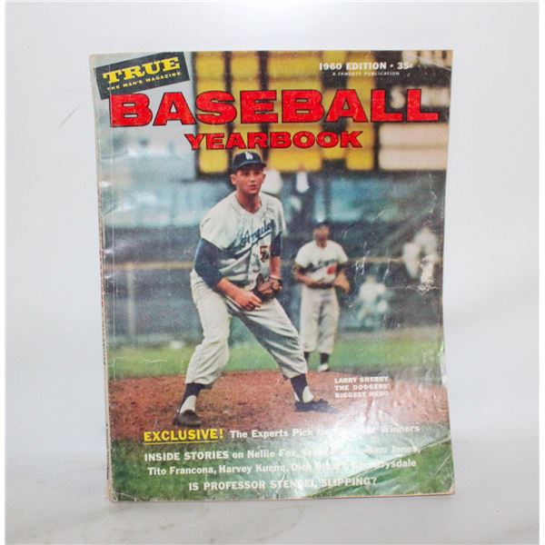 1960 BASEBALL YEARBOOK LARRY SHERRY