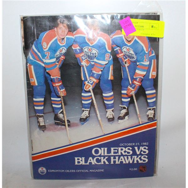 OILERS 1982 PROGRAM