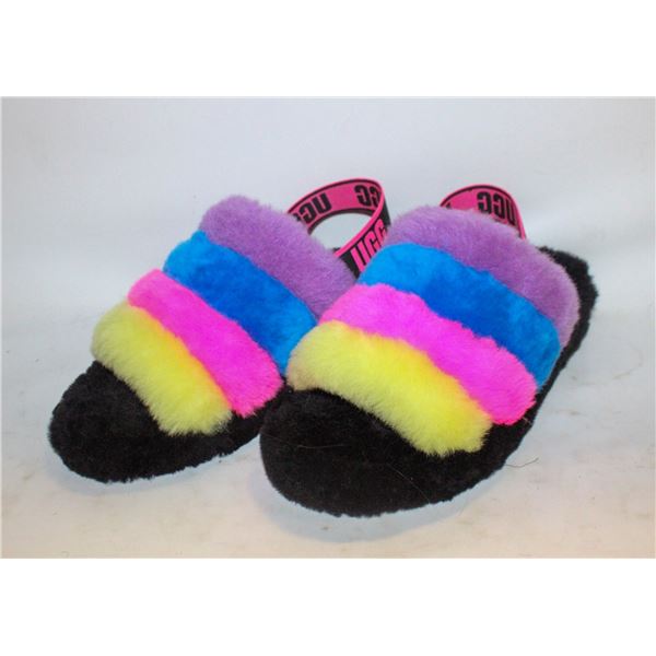NEW WOMENS UGG - FLUFF YEAH SLIDE SLIPPERS - USA