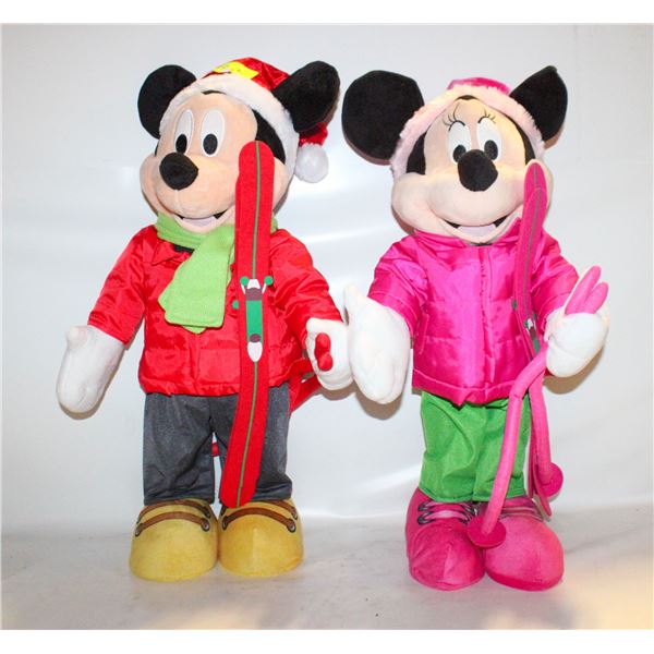 MICKEY AND MINNIE SKIERS - 22"