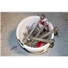 Image 1 : BUCKET OF VARIOUS WRENCHES, HEX KEY SETS, ETC