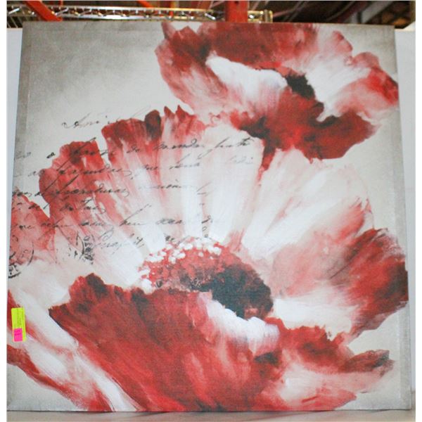 POPPY PICTURE SIZE 31 1/2 X 31 1/2”