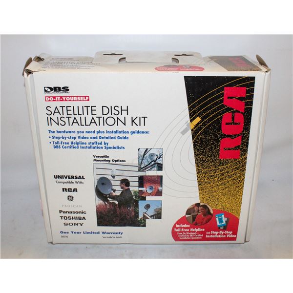 NEW OLD STOCK RCA SATELLITE DISH INSTALLATION KIT