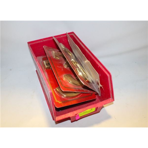 LOT OF SOLID BRASS CASTING LACQUERED HOUSE NUMBERS